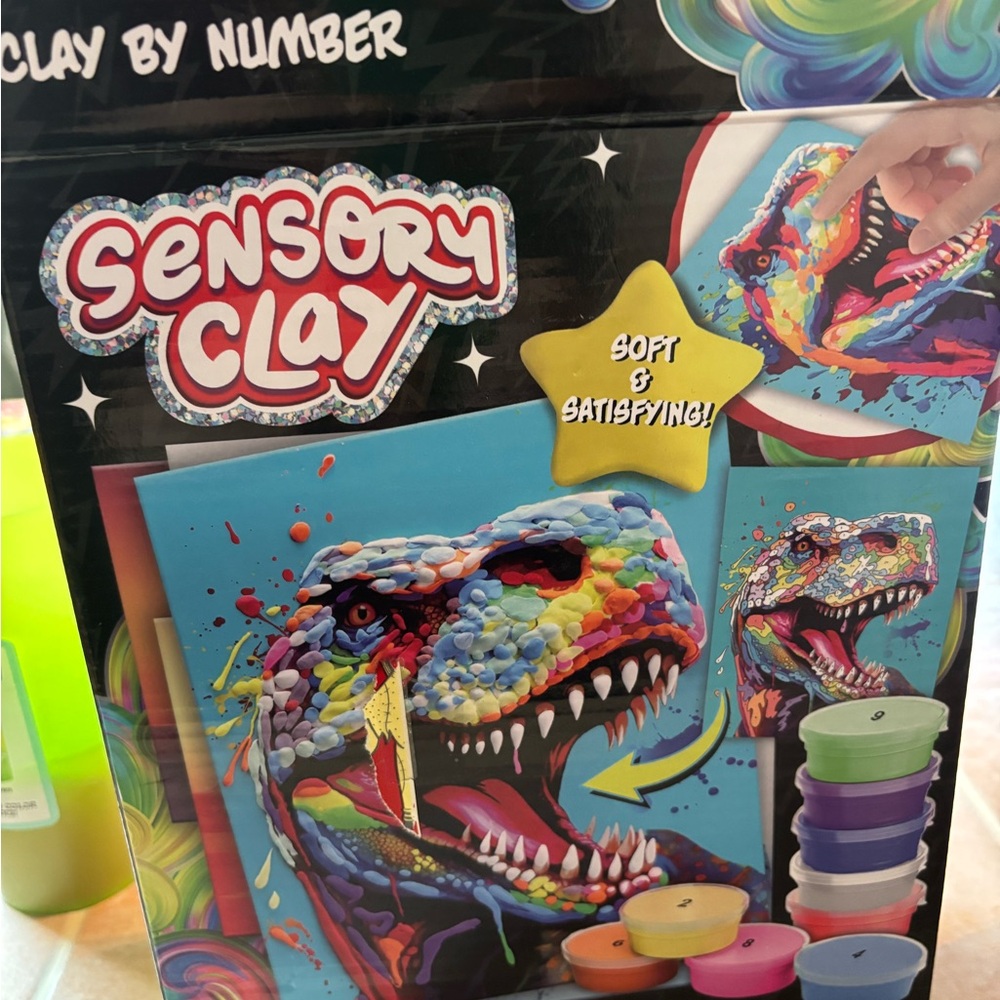 Sensory Clay by numbers